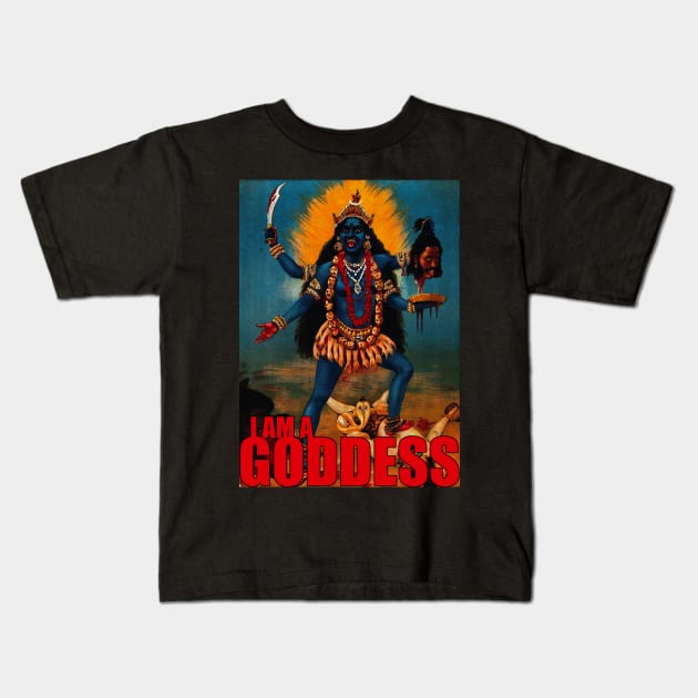 Kali - Goddess Kids T-Shirt by artpirate